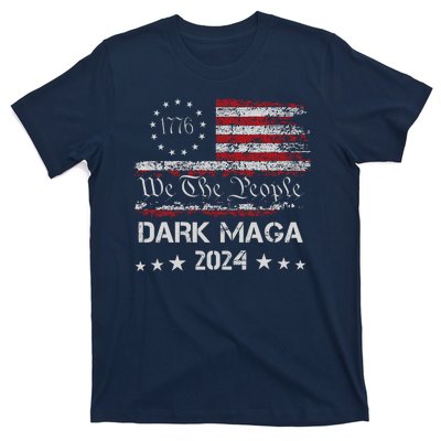 Dark Maga Trump 2024 Us Flag Vintage President Campaign T-Shirt