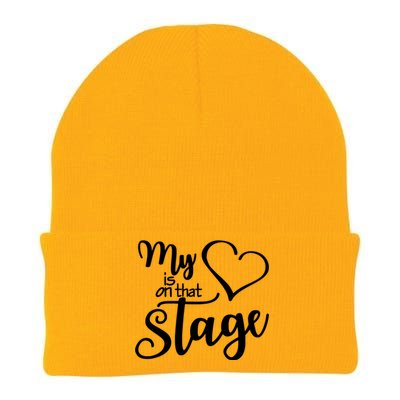 Dance Mom Tee My Heart Is On That Stage Dance Recital Gift Knit Cap Winter Beanie