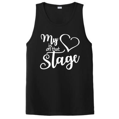 Dance Mom Tee My Heart Is On That Stage Dance Recital Gift PosiCharge Competitor Tank