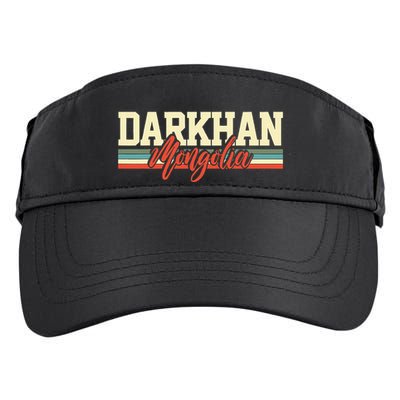 Darkhan Mongolia Travel Souvenir Retro Gift Adult Drive Performance Visor