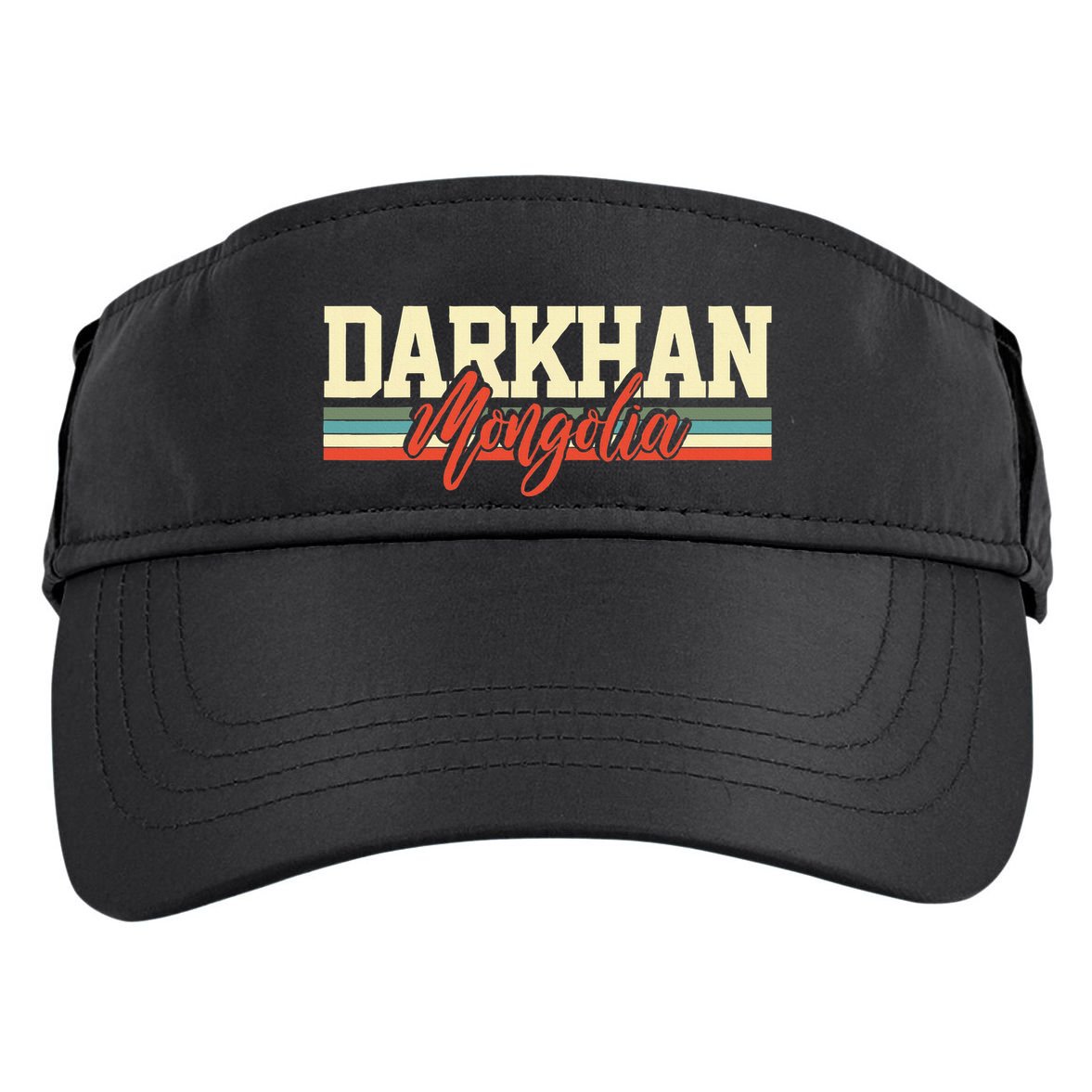 Darkhan Mongolia Travel Souvenir Retro Gift Adult Drive Performance Visor