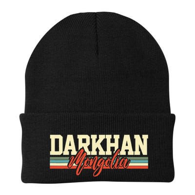 Darkhan Mongolia Travel Souvenir Retro Gift Beanie