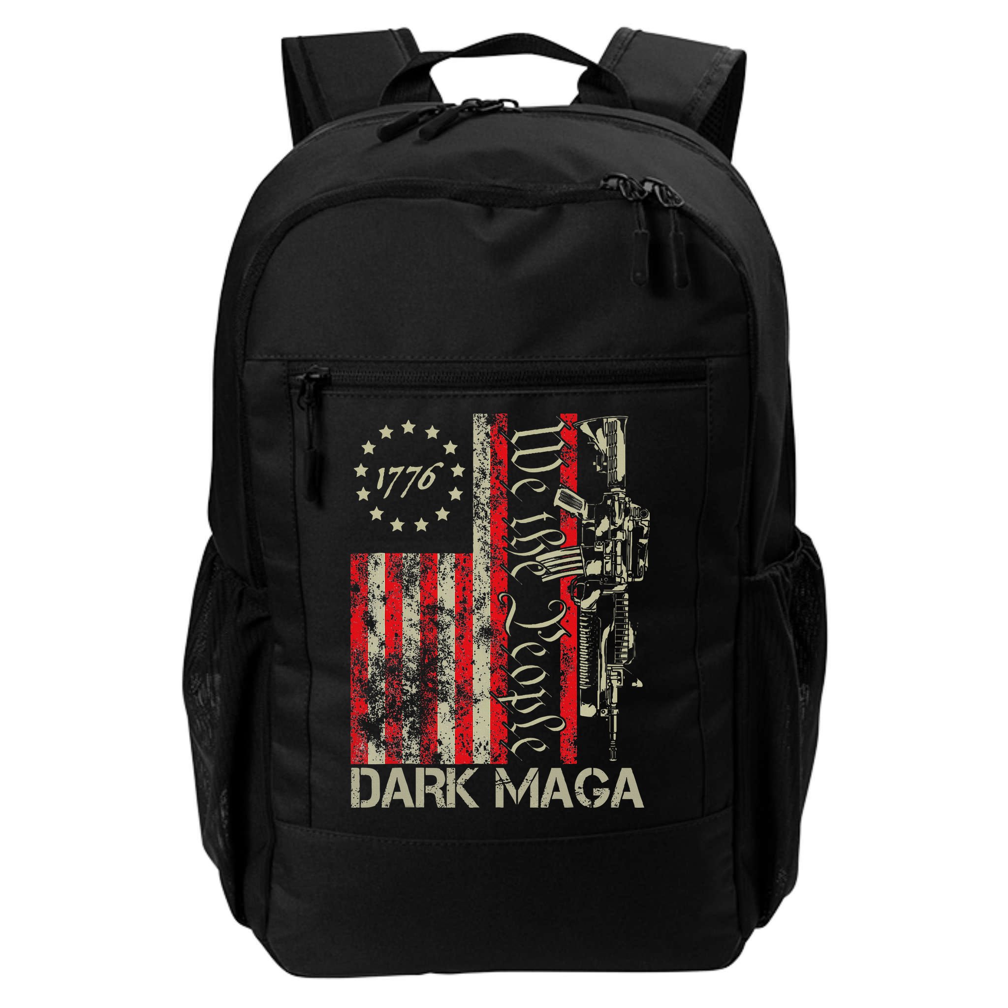 Dark Maga Trump 2024 Us Flag President Campaign Backpack