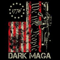 Dark Maga Trump 2024 Us Flag President Campaign Drawstring Bag
