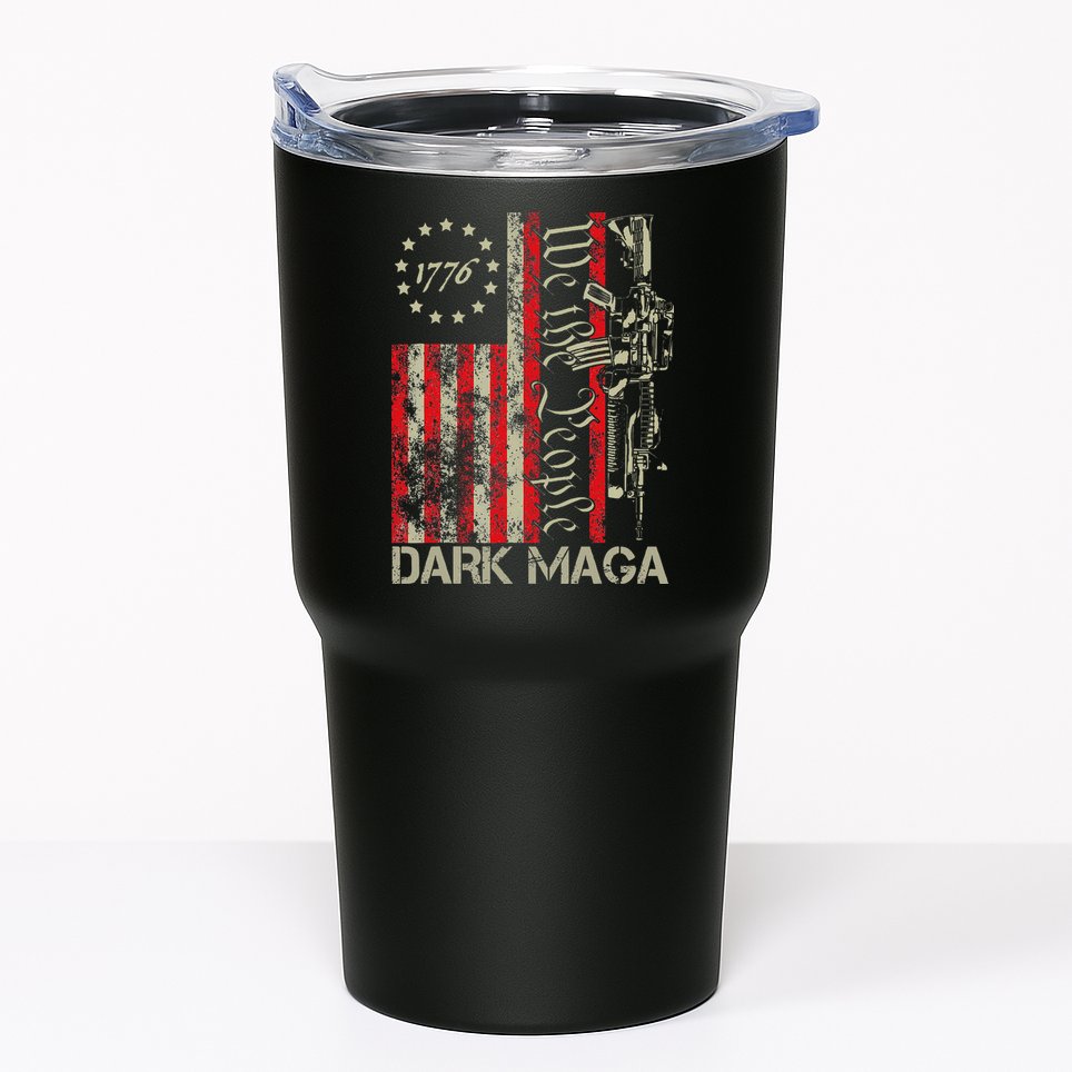 Dark Maga Trump 2024 Us Flag President Campaign Tumbler