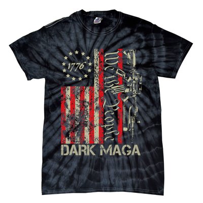 Dark Maga Trump 2024 Us Flag President Campaign Tie-Dye T-Shirt