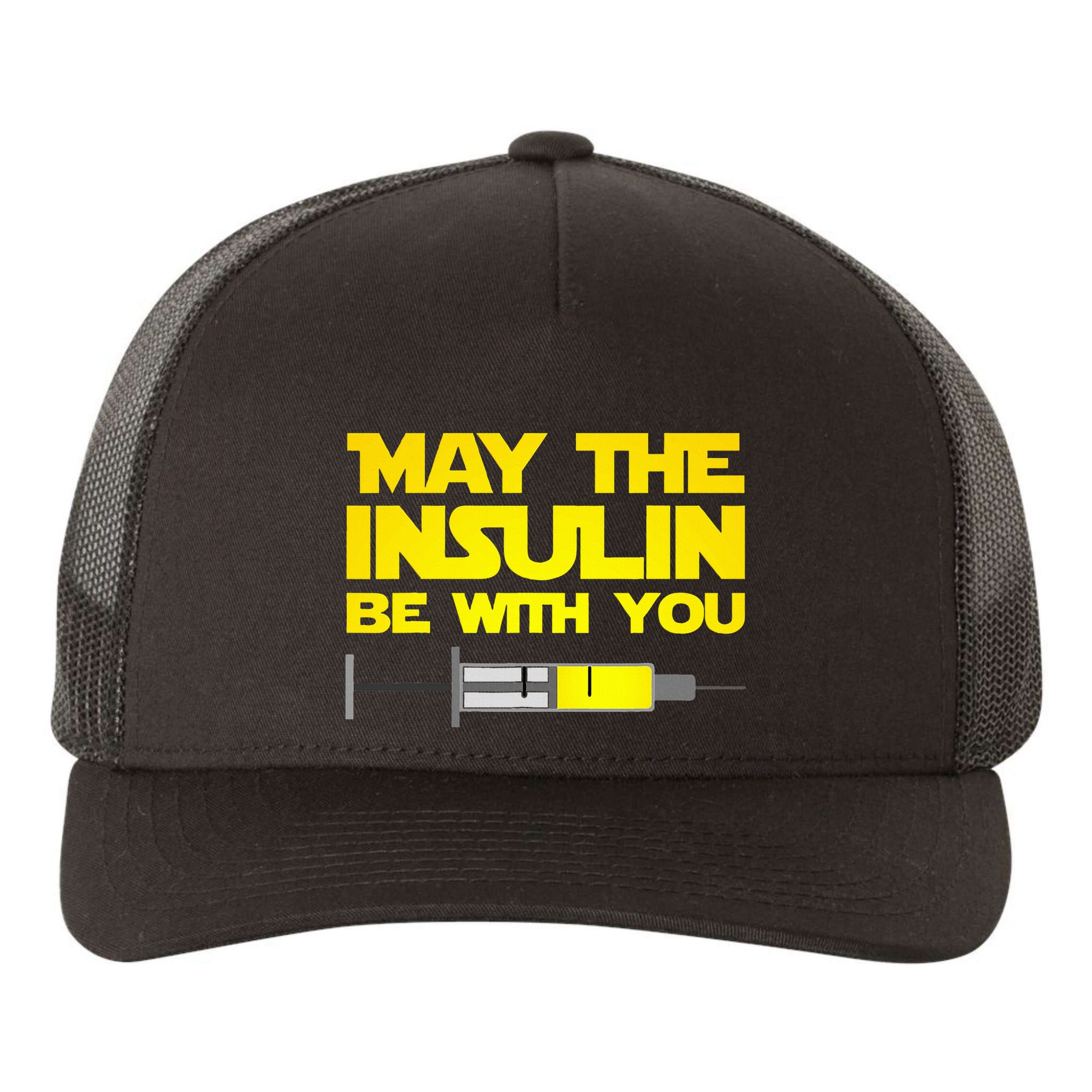 Diabetes May The Insulin Be With You Gift Yupoong Adult 5-Panel Trucker Hat