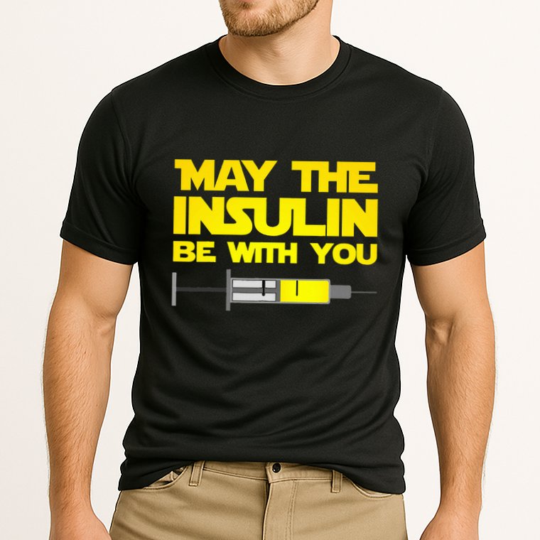 Diabetes May The Insulin Be With You Gift Cooling Performance Crew T-Shirt