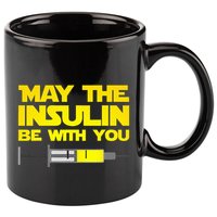 Diabetes May The Insulin Be With You Gift 11oz C Handle Ceramic Mug