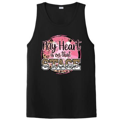 Dance Mom Tee My Heart Is On That Stage Dance Recital Meaningful Gift PosiCharge Competitor Tank