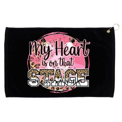 Dance Mom Tee My Heart Is On That Stage Dance Recital Meaningful Gift Grommeted Golf Towel