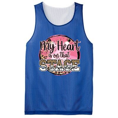 Dance Mom Tee My Heart Is On That Stage Dance Recital Meaningful Gift Mesh Reversible Basketball Jersey Tank