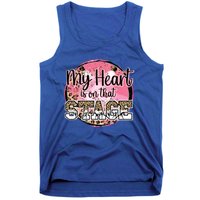 Dance Mom Tee My Heart Is On That Stage Dance Recital Meaningful Gift Tank Top