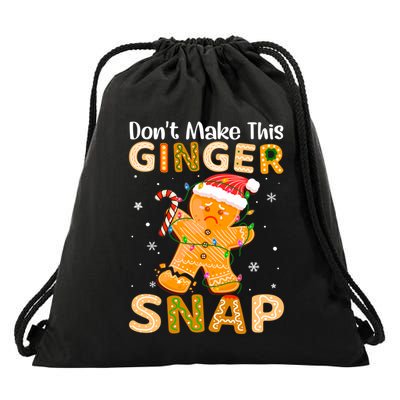 DonT Make This Ginger Snap Redhead For Christmas Gift Drawstring Bag