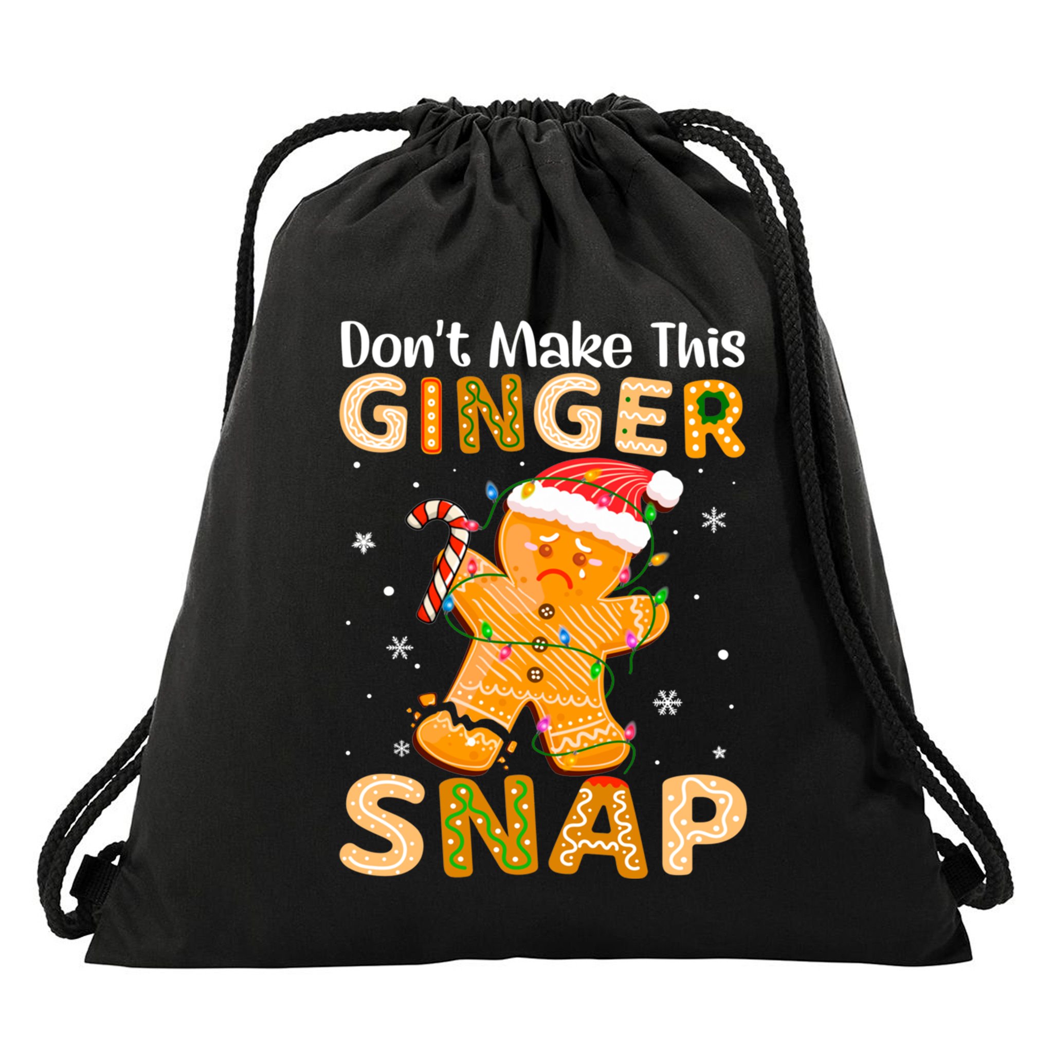 DonT Make This Ginger Snap Redhead For Christmas Gift Drawstring Bag