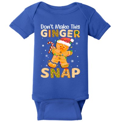 DonT Make This Ginger Snap Redhead For Christmas Gift Baby Bodysuit