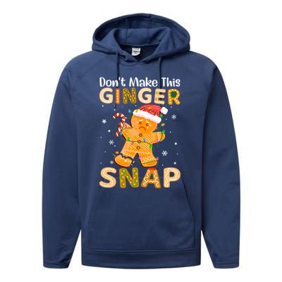 DonT Make This Ginger Snap Redhead For Christmas Gift Performance Fleece Hoodie