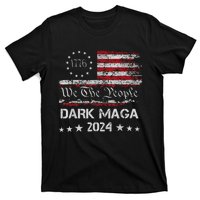 Dark Maga Trump 2024 Us Flag Vintage President Campaign T-Shirt