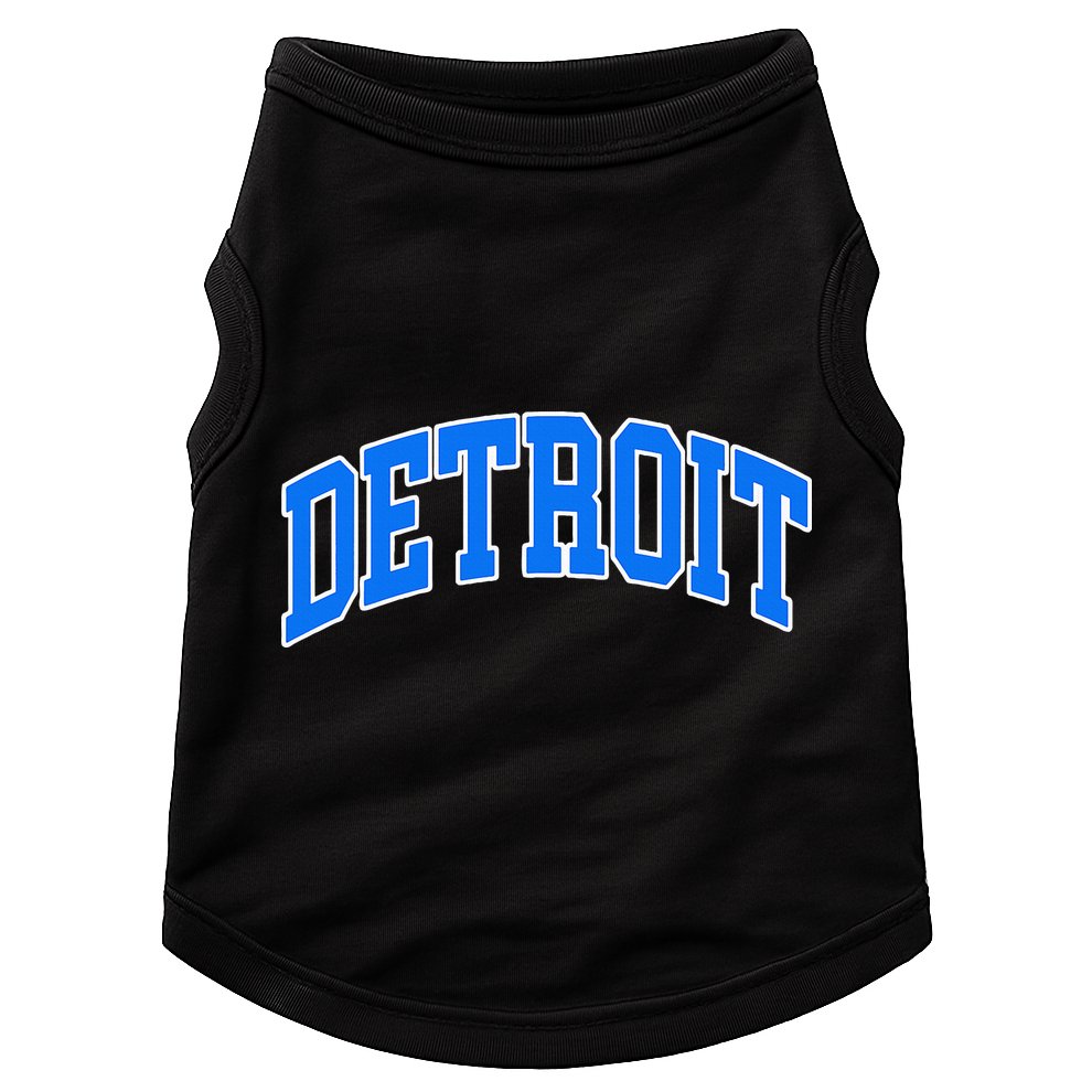 Detroit Michigan Throwback Design Classic Doggie Tank