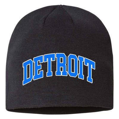 Detroit Michigan Throwback Design Classic Sustainable Beanie