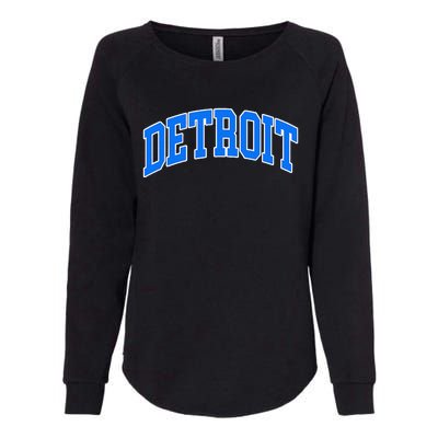 Detroit Michigan Throwback Design Classic Womens California Wash Sweatshirt