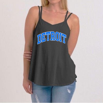 Detroit Michigan Throwback Design Classic Women's Strappy Tank