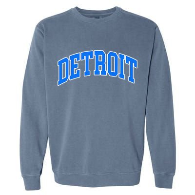 Detroit Michigan Throwback Design Classic Garment-Dyed Sweatshirt