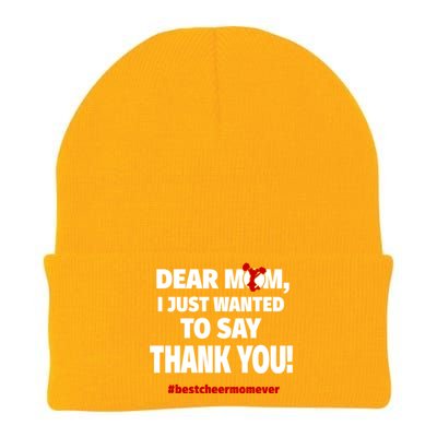 Dear Mom Thank You Gift Best Cheer Mom Ever Gift Knit Cap Winter Beanie