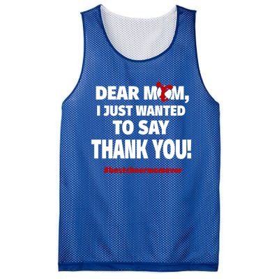 Dear Mom Thank You Gift Best Cheer Mom Ever Gift Mesh Reversible Basketball Jersey Tank