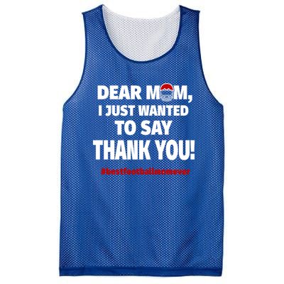 Dear Mom Thank You Gift Best Football Mom Ever Gift Mesh Reversible Basketball Jersey Tank