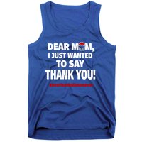 Dear Mom Thank You Gift Best Football Mom Ever Gift Tank Top