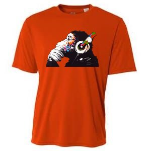 Dj Monkey Thinker Cooling Performance Crew T-Shirt