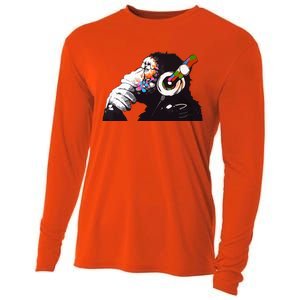 Dj Monkey Thinker Cooling Performance Long Sleeve Crew