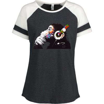 Dj Monkey Thinker Enza Ladies Jersey Colorblock Tee