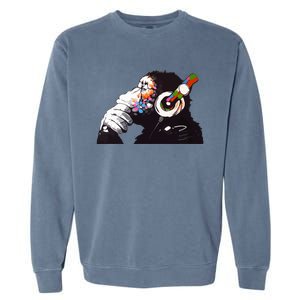 Dj Monkey Thinker Garment-Dyed Sweatshirt