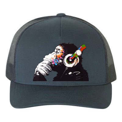 Dj Monkey Thinker Yupoong Adult 5-Panel Trucker Hat