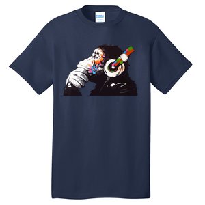 Dj Monkey Thinker Tall T-Shirt