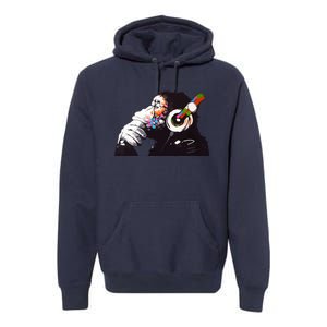 Dj Monkey Thinker Premium Hoodie