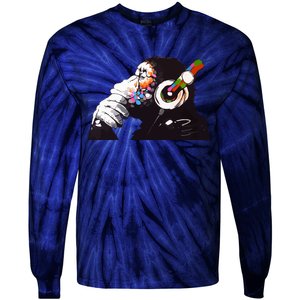 Dj Monkey Thinker Tie-Dye Long Sleeve Shirt