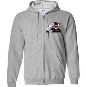 Dj Monkey Thinker Full Zip Hoodie