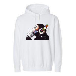 Dj Monkey Thinker Garment-Dyed Fleece Hoodie