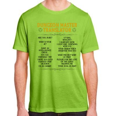 Dungeon Master Translator Funny Adult ChromaSoft Performance T-Shirt