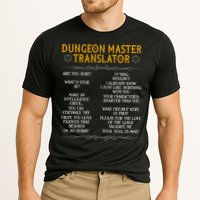 Dungeon Master Translator Funny Performance Shirt