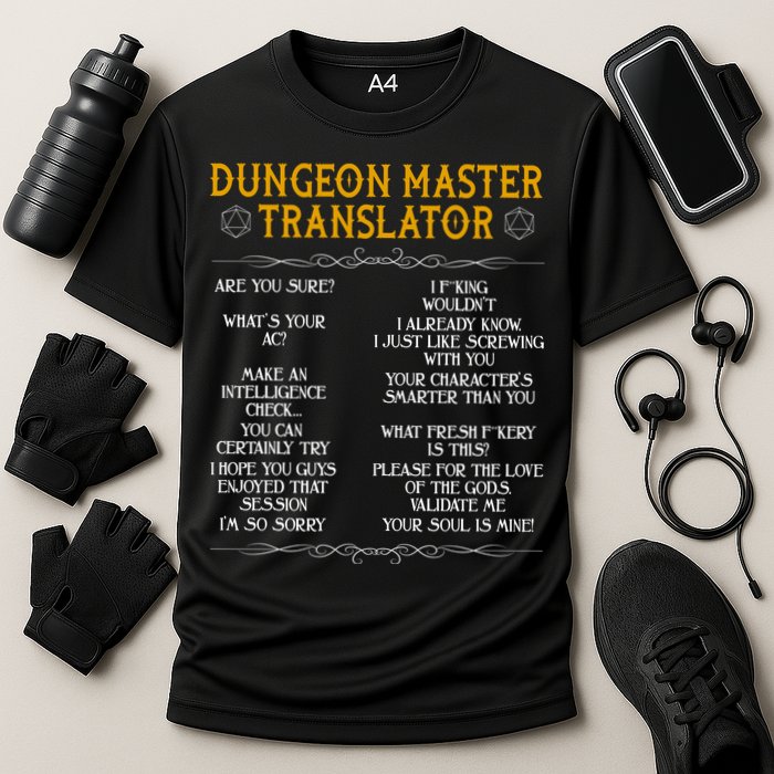 Dungeon Master Translator Funny Performance Shirt