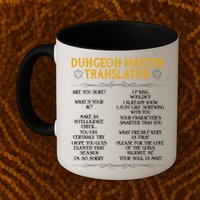 Dungeon Master Translator Funny Mug