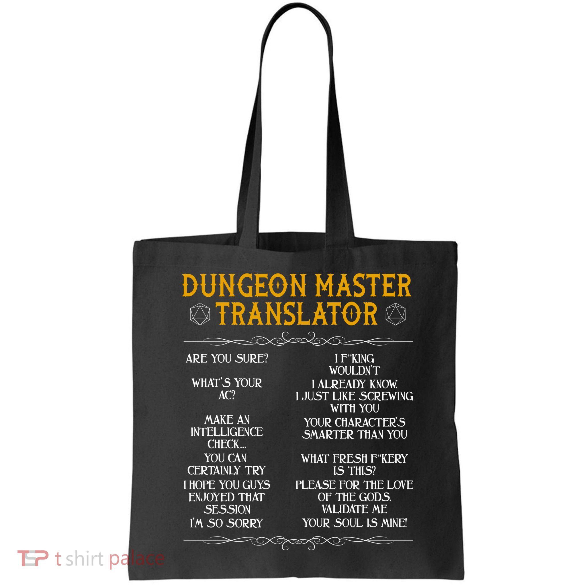 Dungeon Master Translator Funny Bag