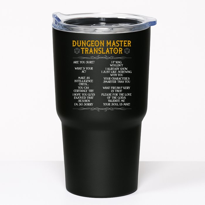 Dungeon Master Translator Funny Tumbler