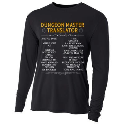 Dungeon Master Translator Funny Cooling Performance Long Sleeve Crew