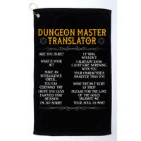 Dungeon Master Translator Funny Golf Towel