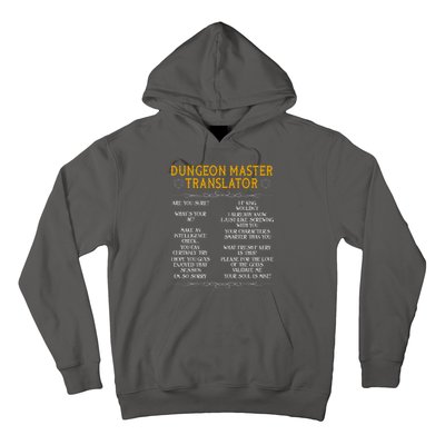 Dungeon Master Translator Funny Hoodie